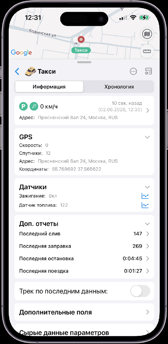 Информационные блоки на iOS